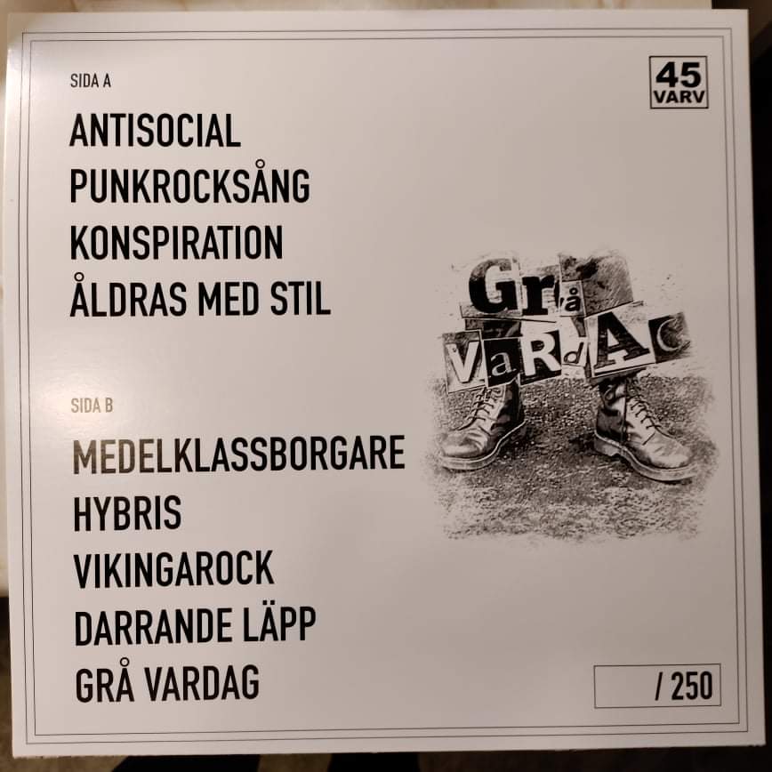 Grå vardag - Inget tjafs bara punk - LP - 2