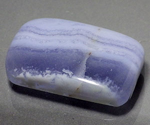 Piedra preciosa curativa de ágata azul natural grande y hermosa de 28,67 ct