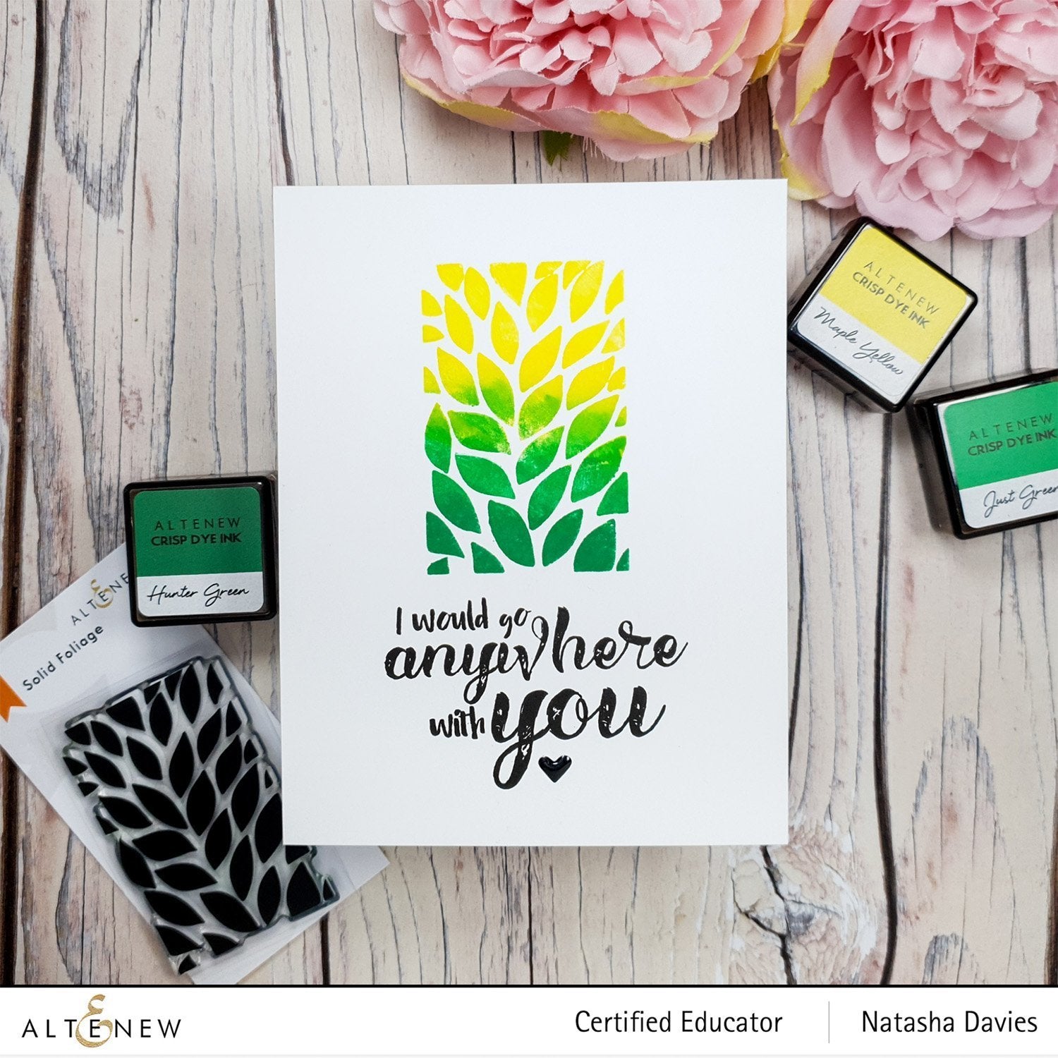 ALTENEW  -Solid Foliage Stamp Set - 6