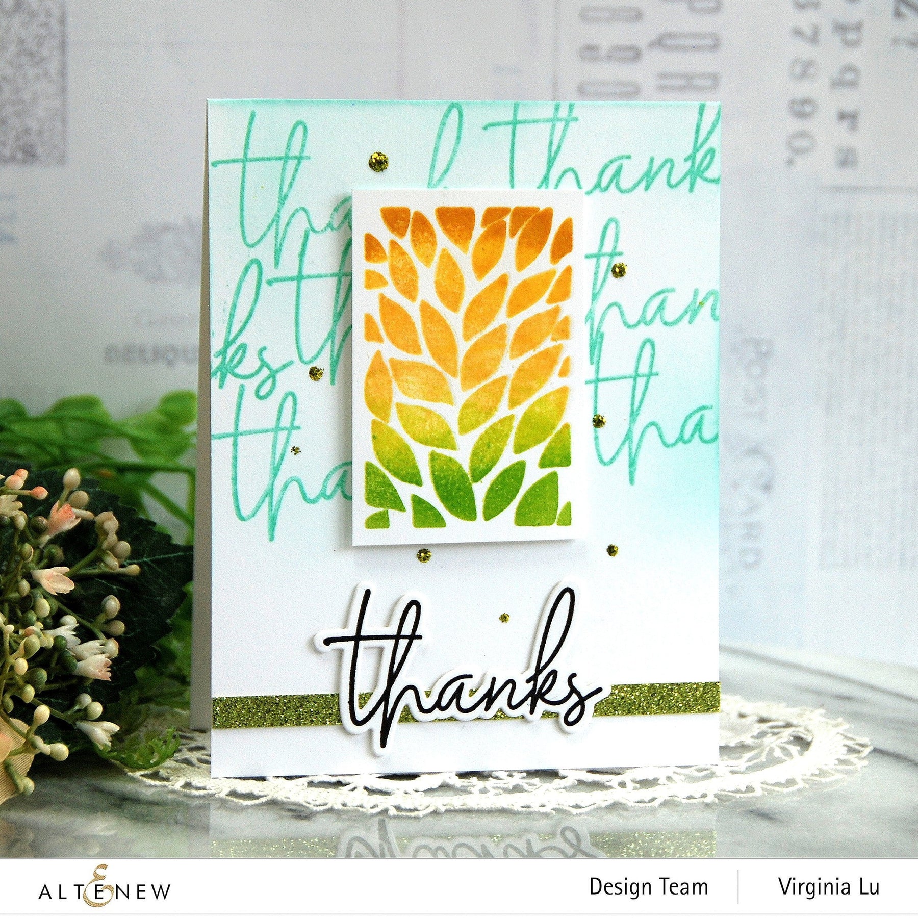 ALTENEW  -Solid Foliage Stamp Set - 2