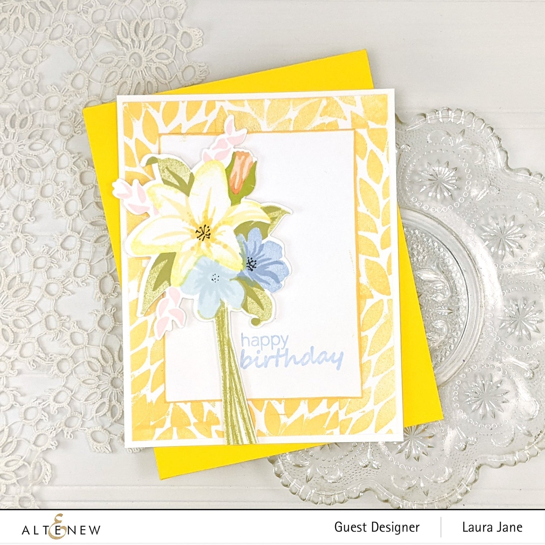 ALTENEW  -Solid Foliage Stamp Set - 4