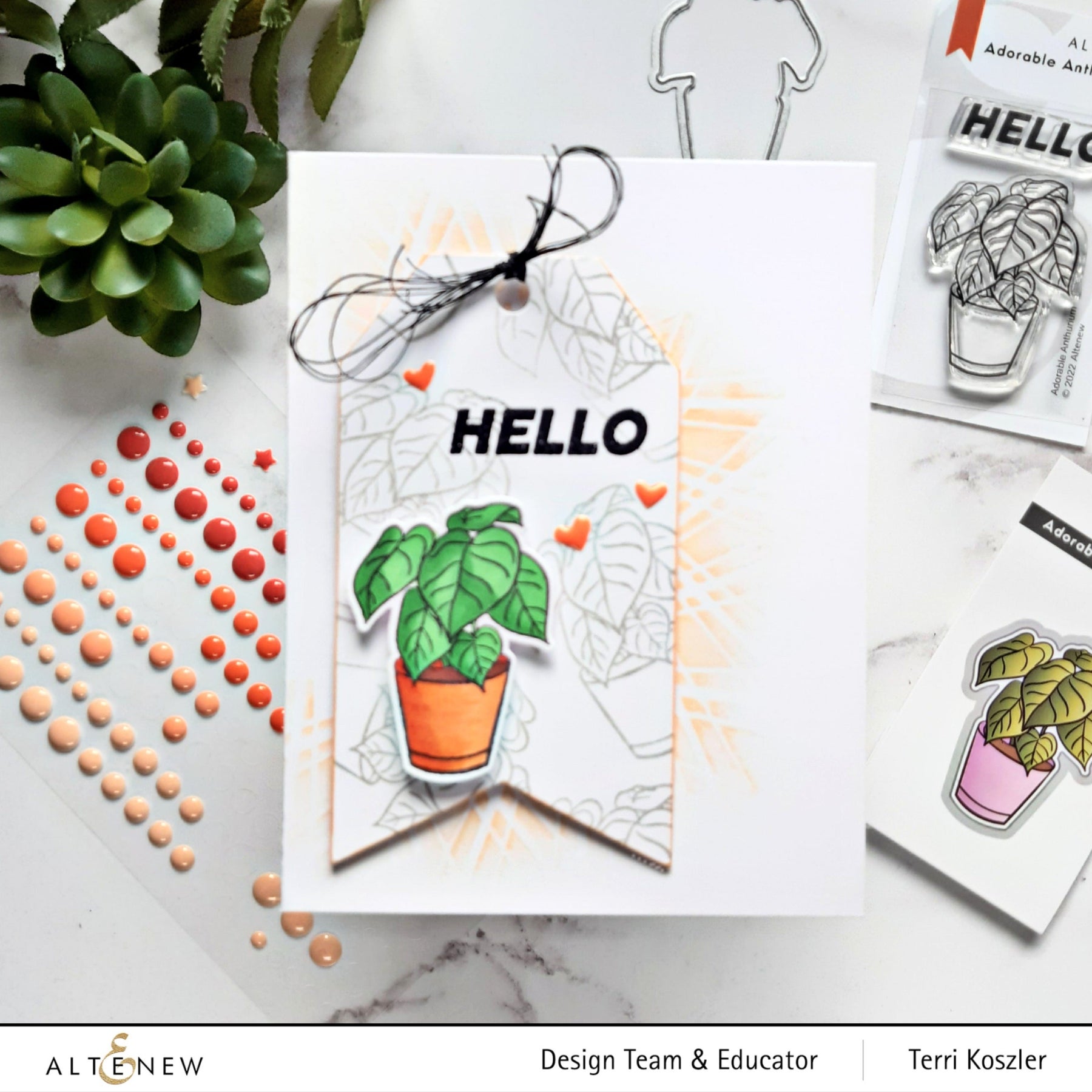 ALTENEW -Adorable Anthurium Stamp Set - 5
