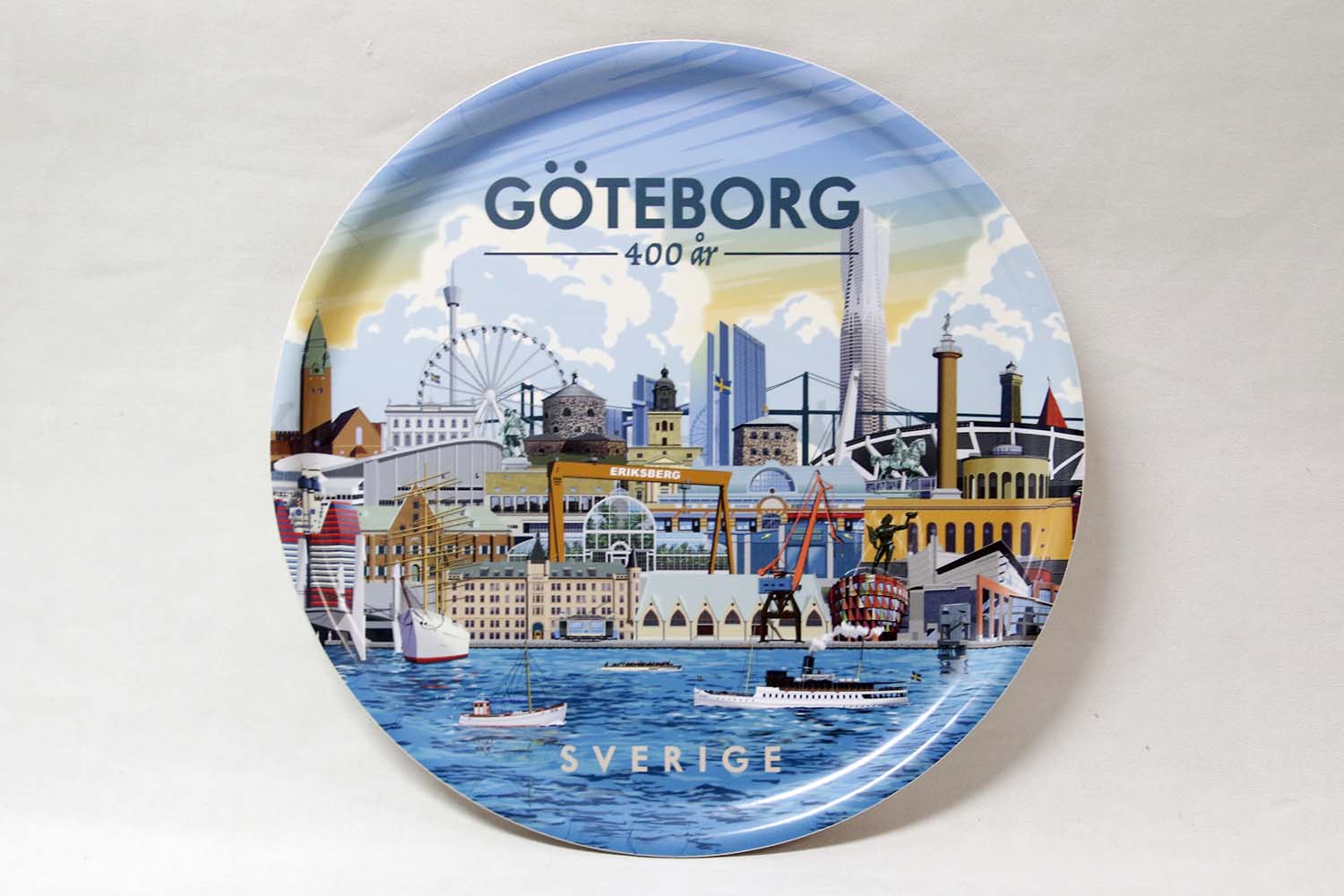 Göteborg 400 år Rund bricka 35 cm - 2