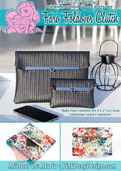 Faro Foldover Clutch - Pappersmönster