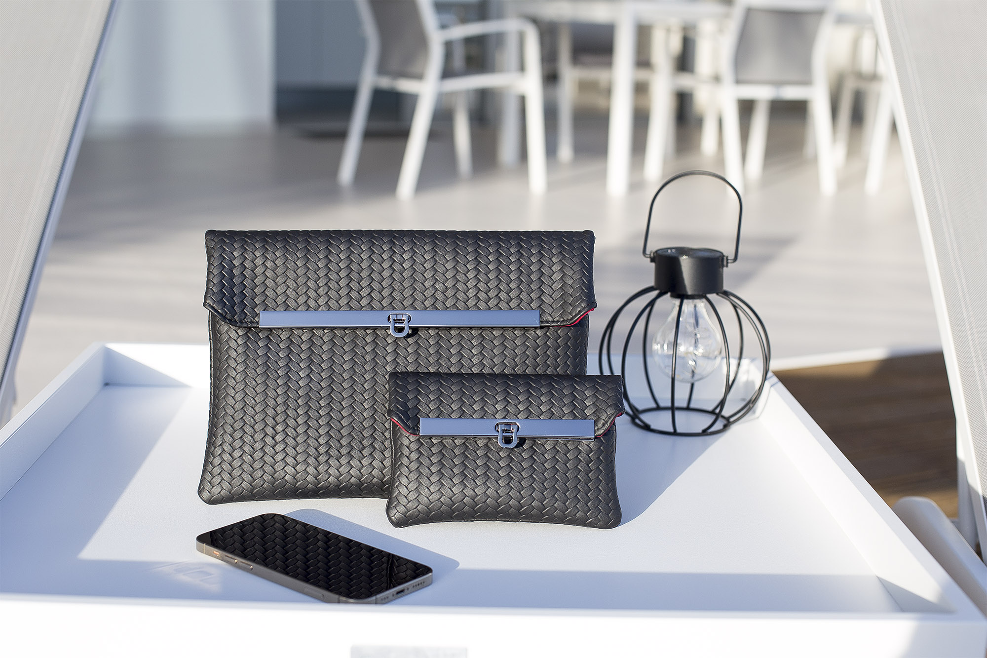 Faro Foldover Clutch - Pappersmönster - 3