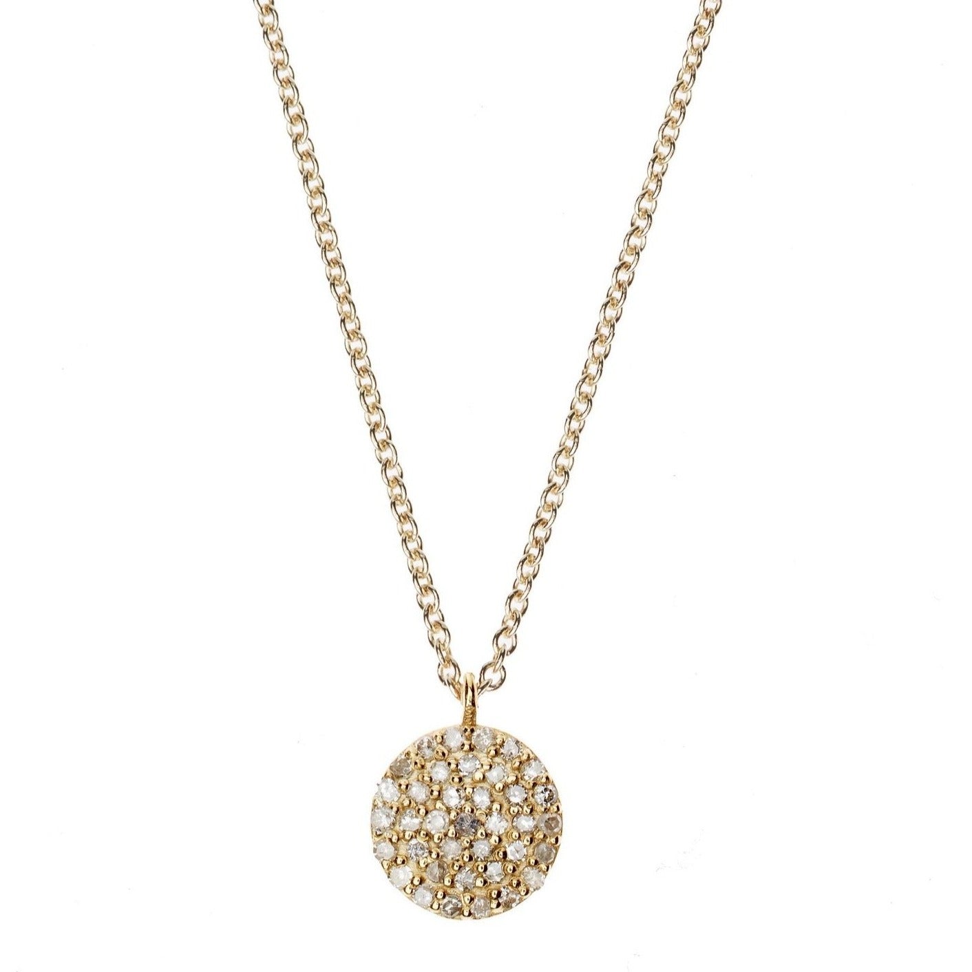 Disc Necklace Gold Large