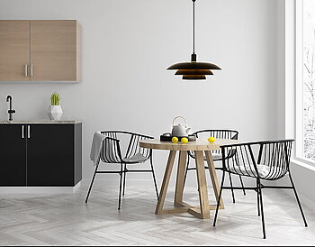 EPSILON taklampa, svart 45cm - Aneta Lighting