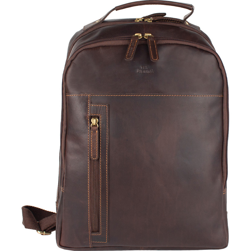 Ryggsäck skinn 13,3" Brun