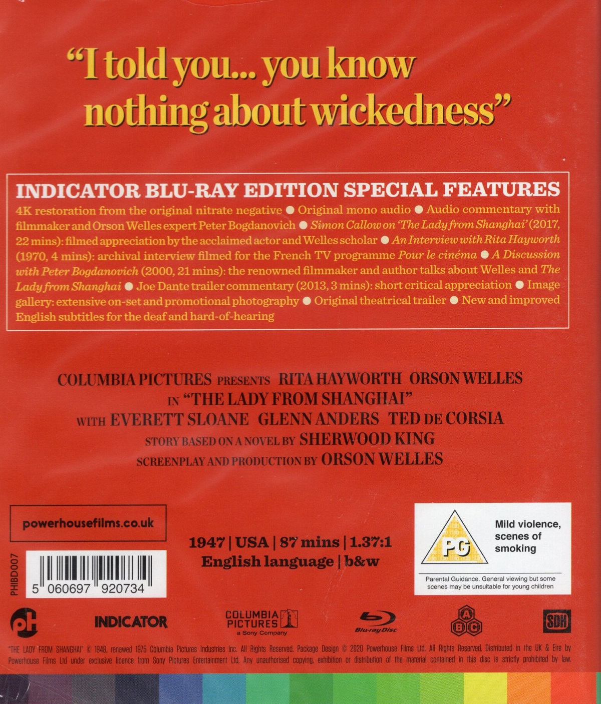 Lady From Shanghai (ej svensk text) (Blu-ray) - 2