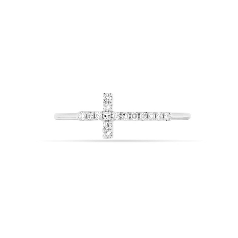 DIAMOND CROSS RING - 2