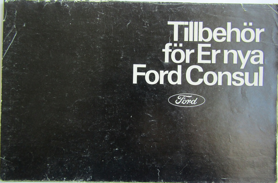 1972 Ford Consul Tillbehör broschyr
