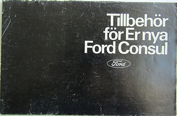 1972 Ford Consul Tillbehör broschyr