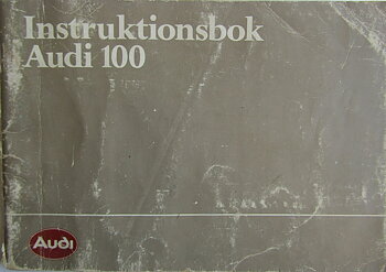 1984 Audi 100 Instruktionsbok 8/83