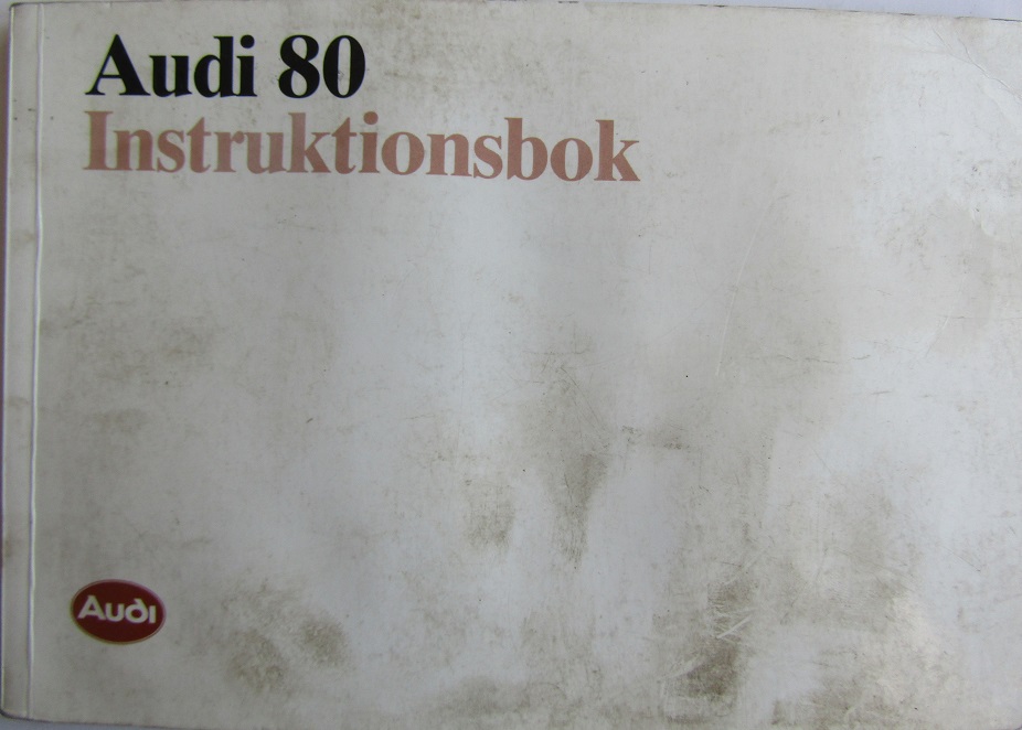 1987 Audi 80 Instruktionsbok 2/87