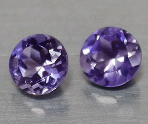 Sparkling Beautiful Matching 4mm Round Natural Iolite Gemstones - 3