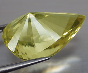 Piedra preciosa de cuarzo limón natural de lujo grande de 12,26 ct - 2