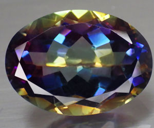 Piedra preciosa de cuarzo arcoíris natural ovalada grande de 13,13 ct muy hermosa