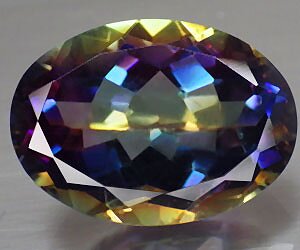 Piedra preciosa de cuarzo arcoíris natural ovalada grande de 13,13 ct muy hermosa
