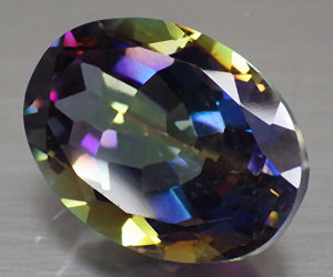 Piedra preciosa de cuarzo arcoíris natural ovalada grande de 13,13 ct muy hermosa - 3