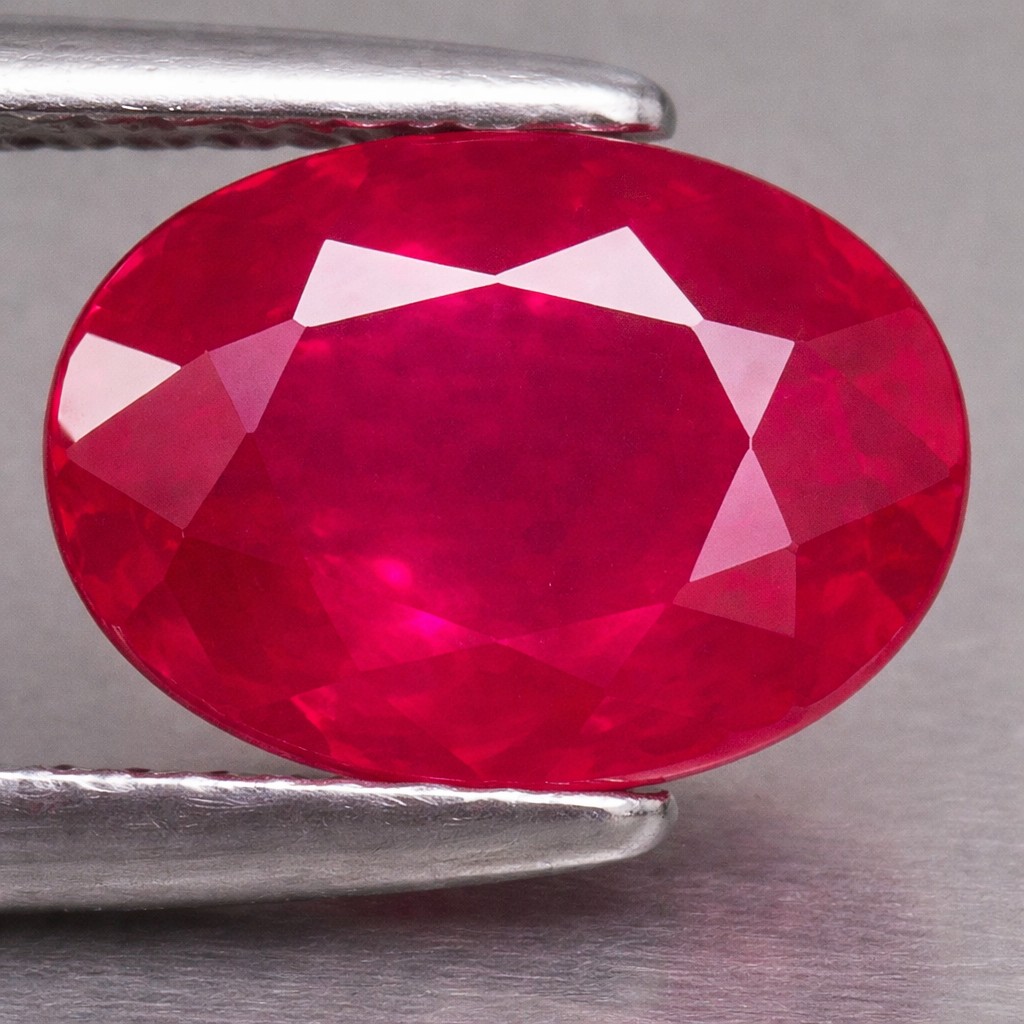 1,05 ct muy hermosa piedra preciosa de rubí natural genuina ovalada de 7x5 mm