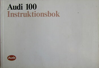 1989 Audi 100 Instruktionsbok 2/89