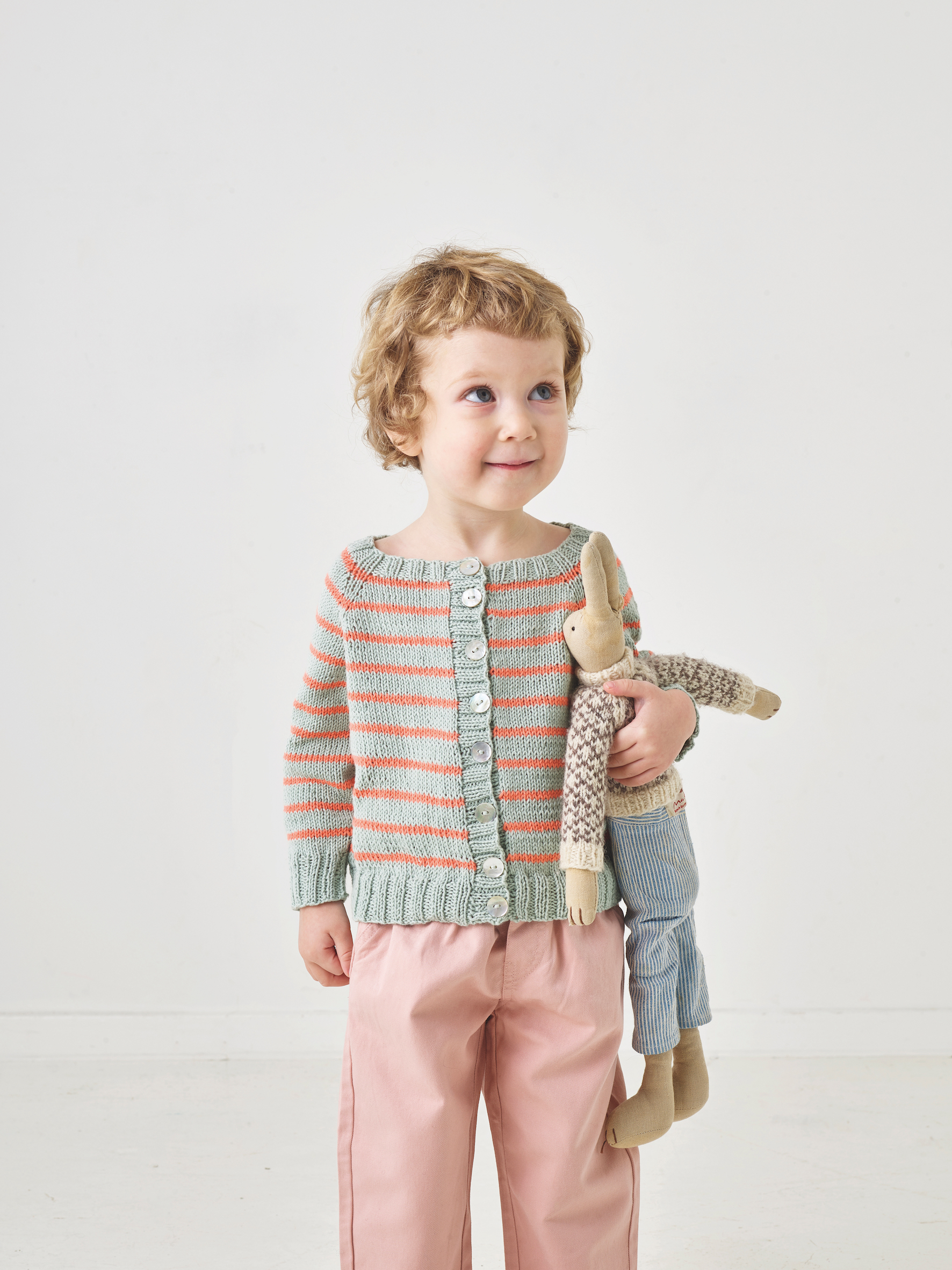 Randig cardigan
