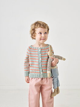 Randig cardigan