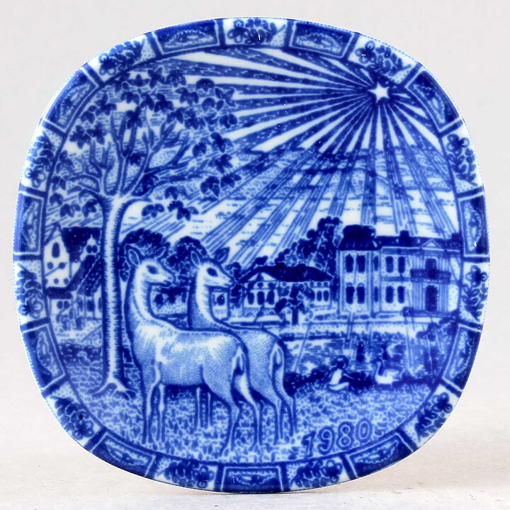 Gunnar Nylund (Christmas Plates 1978–1982) Five Miniature Wall Plaques with Box