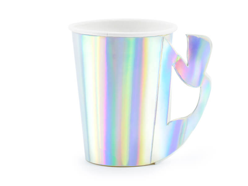 Pappersmuggar | 6-pack | Sjöjungfru | Iridescent - 2