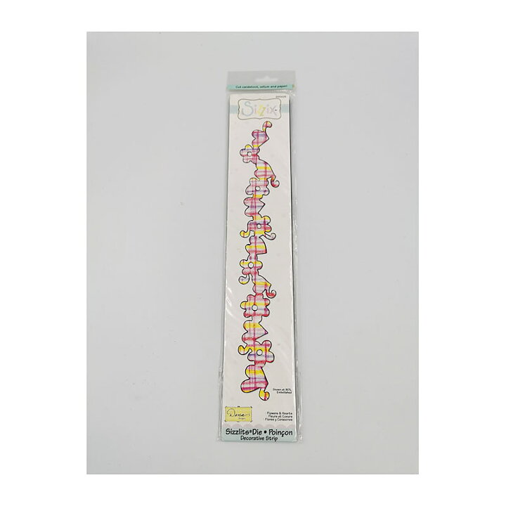 Sizzix Sizzlits Decorative Strip 12" - Flower & Hearts
