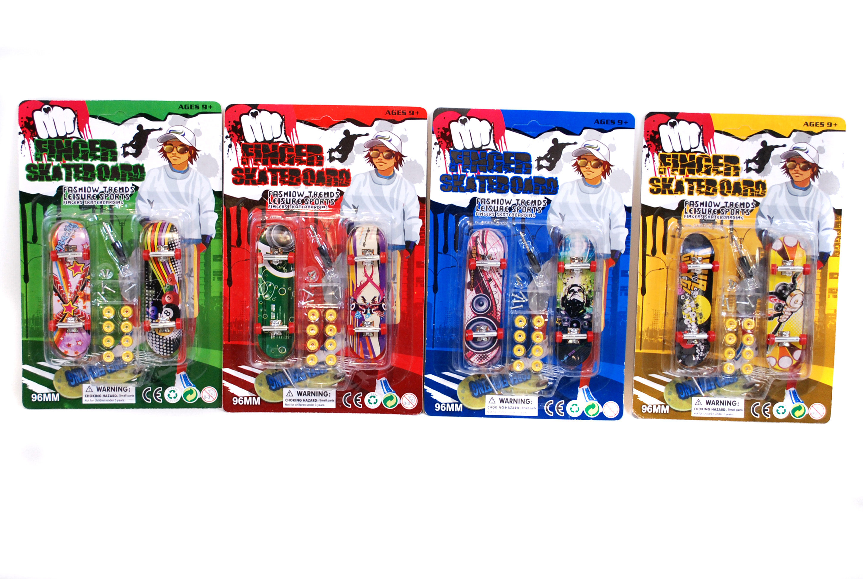 Finger Skateboard, 9,5 cm, 1 st - Alrico