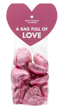 Nougathjärta, a Bag Full of Love, från Konfektyrfabriken i Hälsingborg