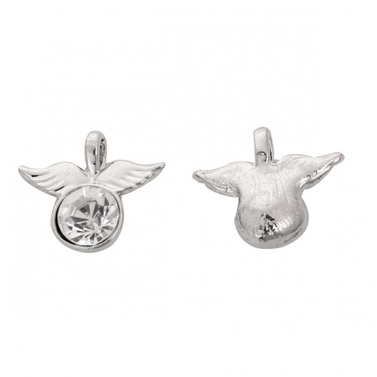 Charm Angelwings  Rhinestone Clear - 2
