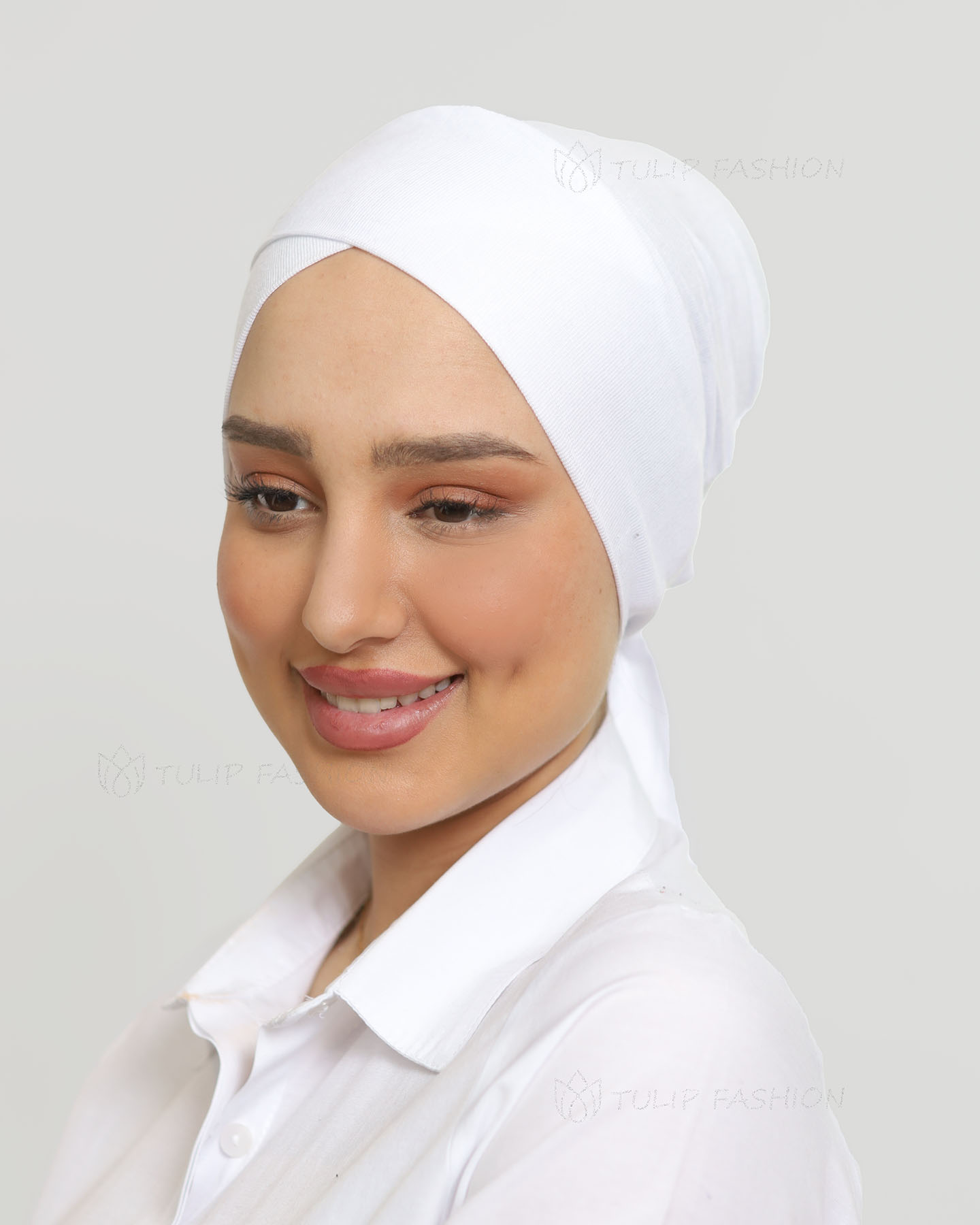 Cap - Cross Tie-back - White