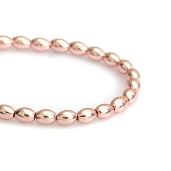 Hematitebeads 6x4mm, Rose