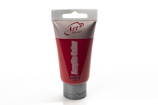 Artmaster Acrylic 75ml, Crimson