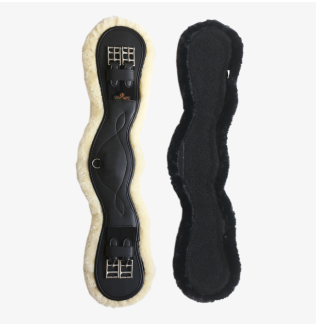 Kentucky Sheepskin Anatomic Girth Svart