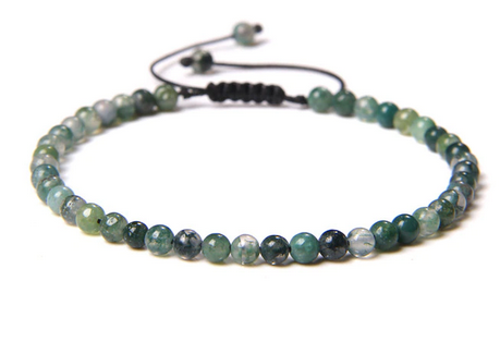 Mossagat Armband  - 4mm Pärlor