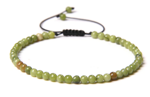 Serpentin / Ny Jade Armband  - 4mm Pärlor