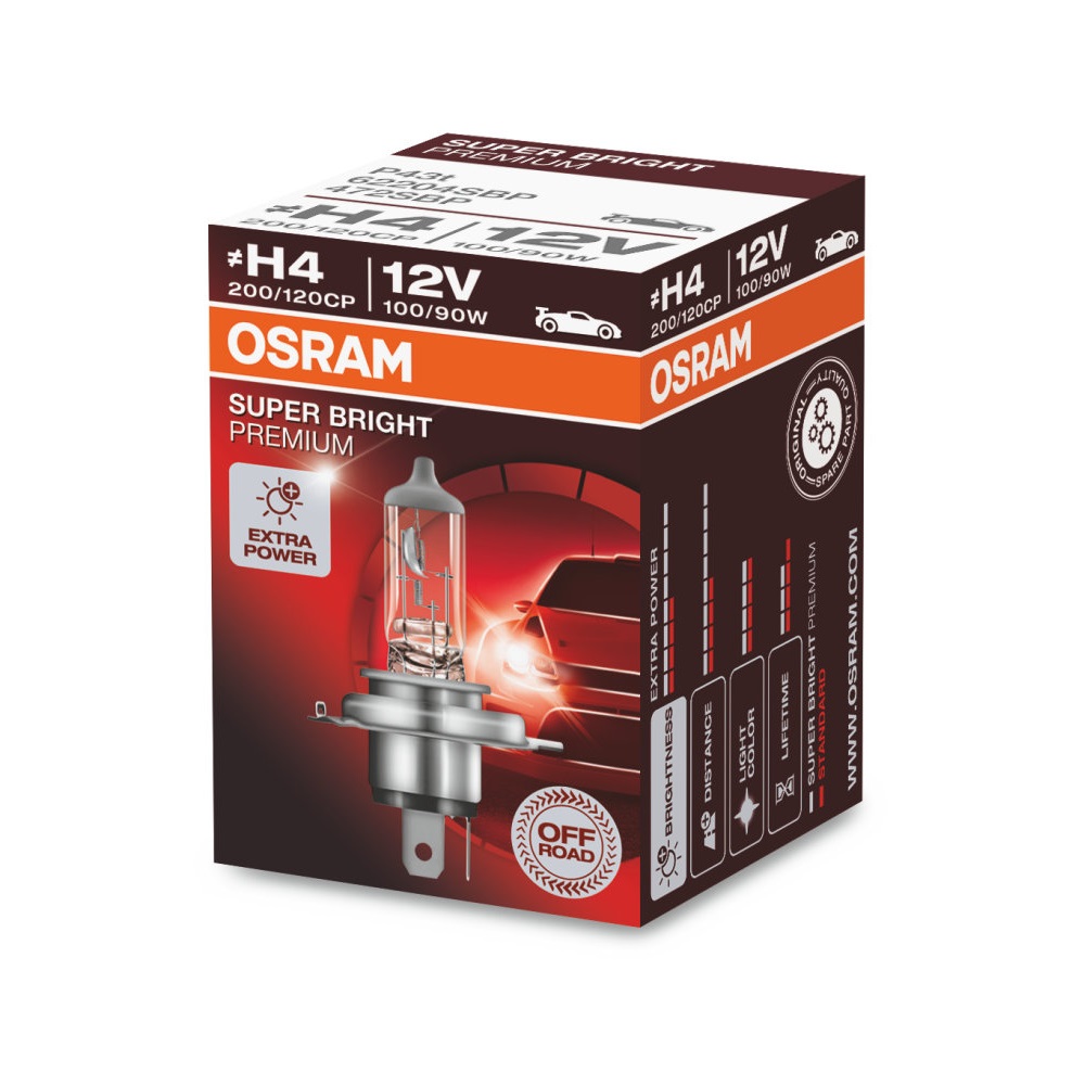Osram H4 100/90W Super Bright Premium