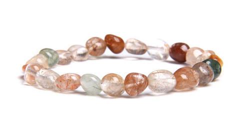 Rutilkvarts Mix Armband  - 6x3mm Pärlor