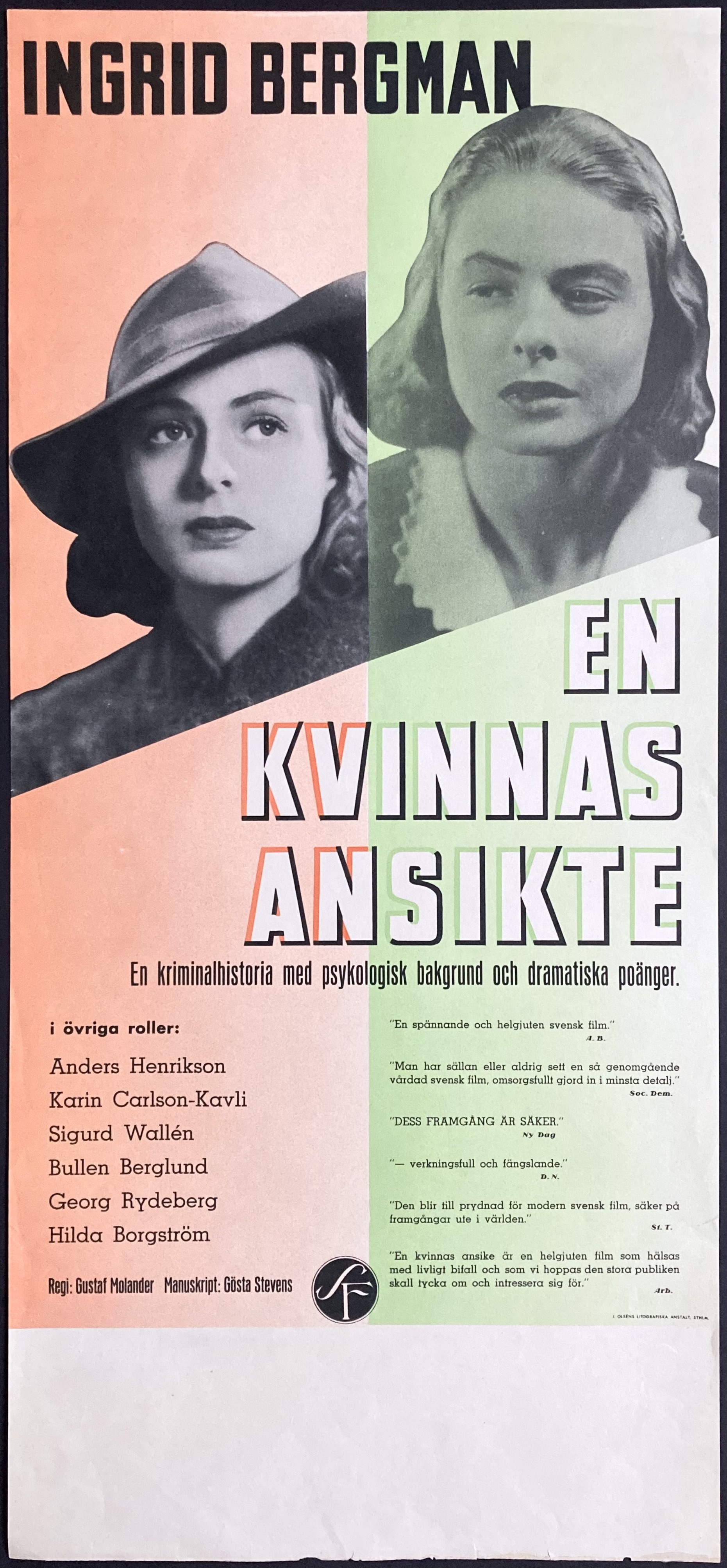 A WOMANS FACE (1938)