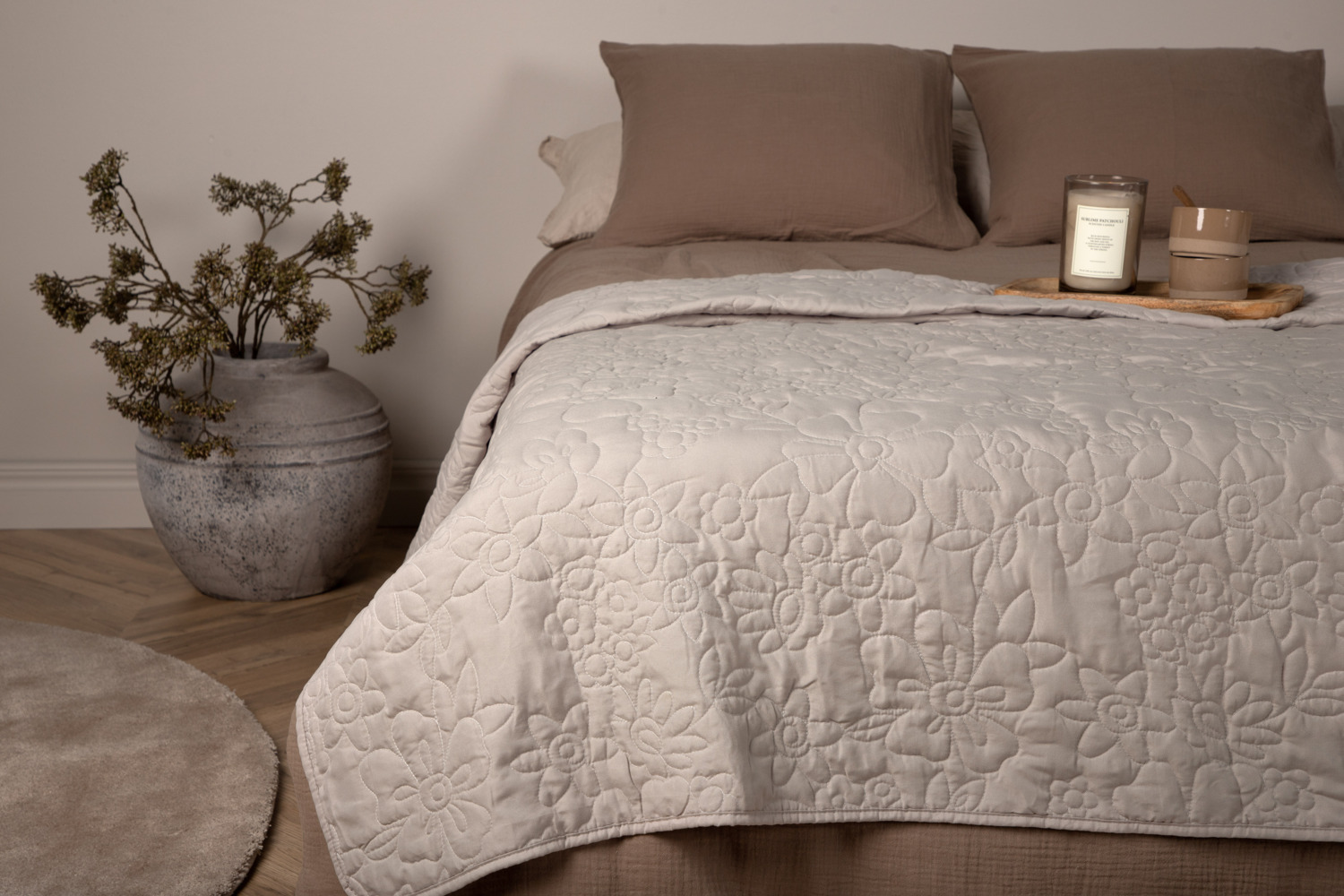 Överkast Niki beige 260x260
