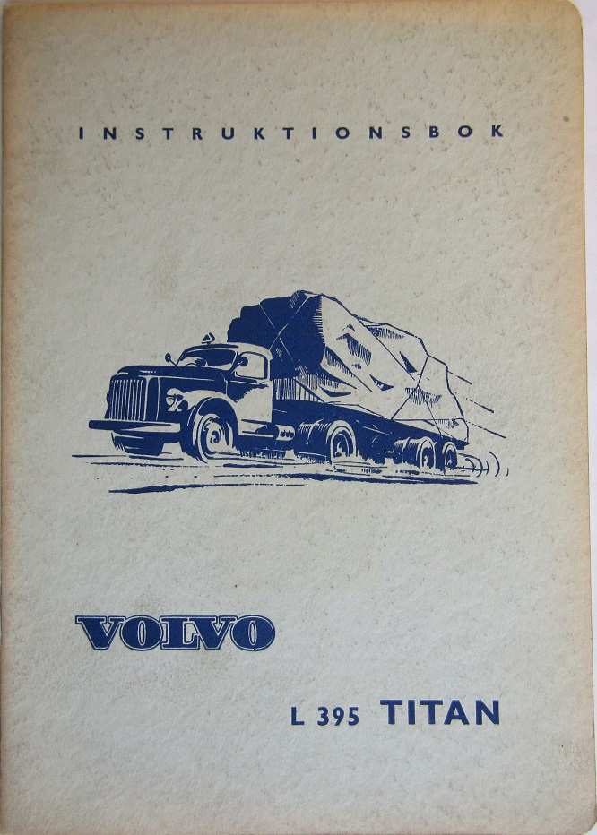 1959 Volvo Titan L 395 Instruktionsbok 1/59