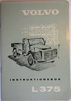 1960 Volvo L 375 Starke Instruktionsbok 8.60