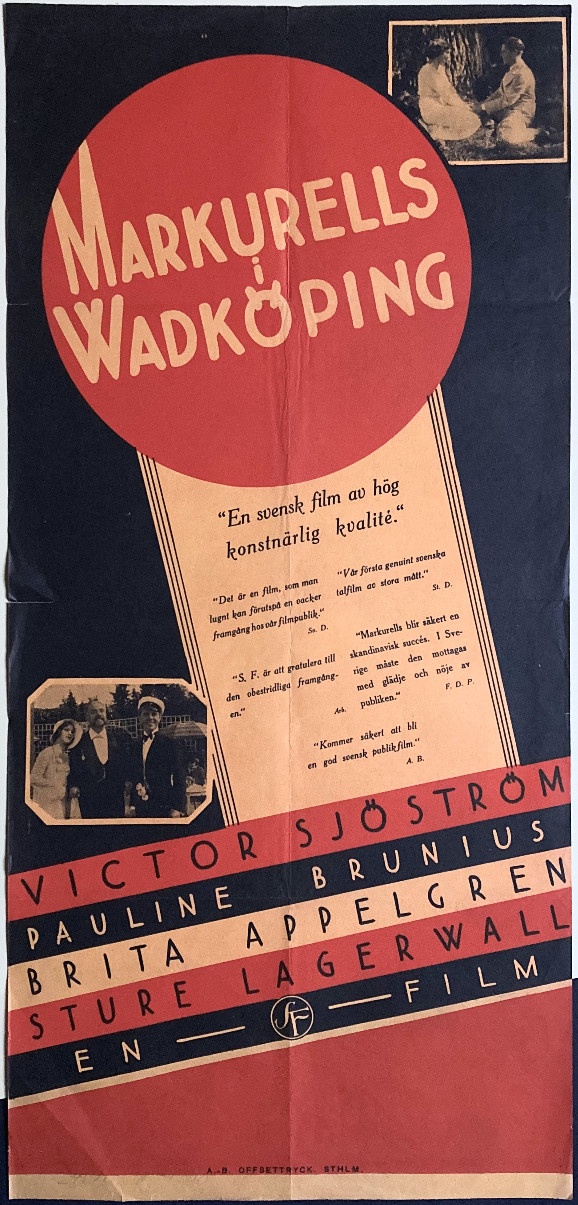 MARKURELLS I WADKÖPING (1931)