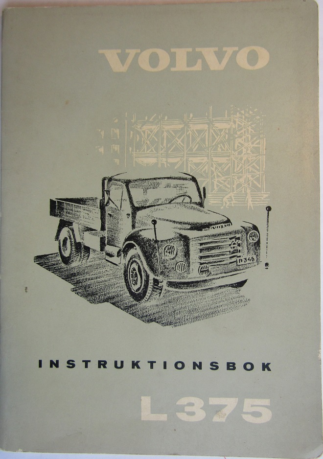 1961 Volvo L 375 Starke Instruktionsbok 4.61