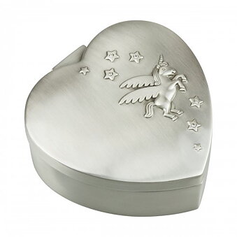 Smykkeskrin Unicorn Pewter finish