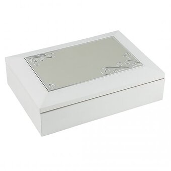 Dacapo Jewelry box White Wood with music box