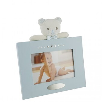 Dacapo Photo frame Teddy Blue Pewter finish 21x16cm